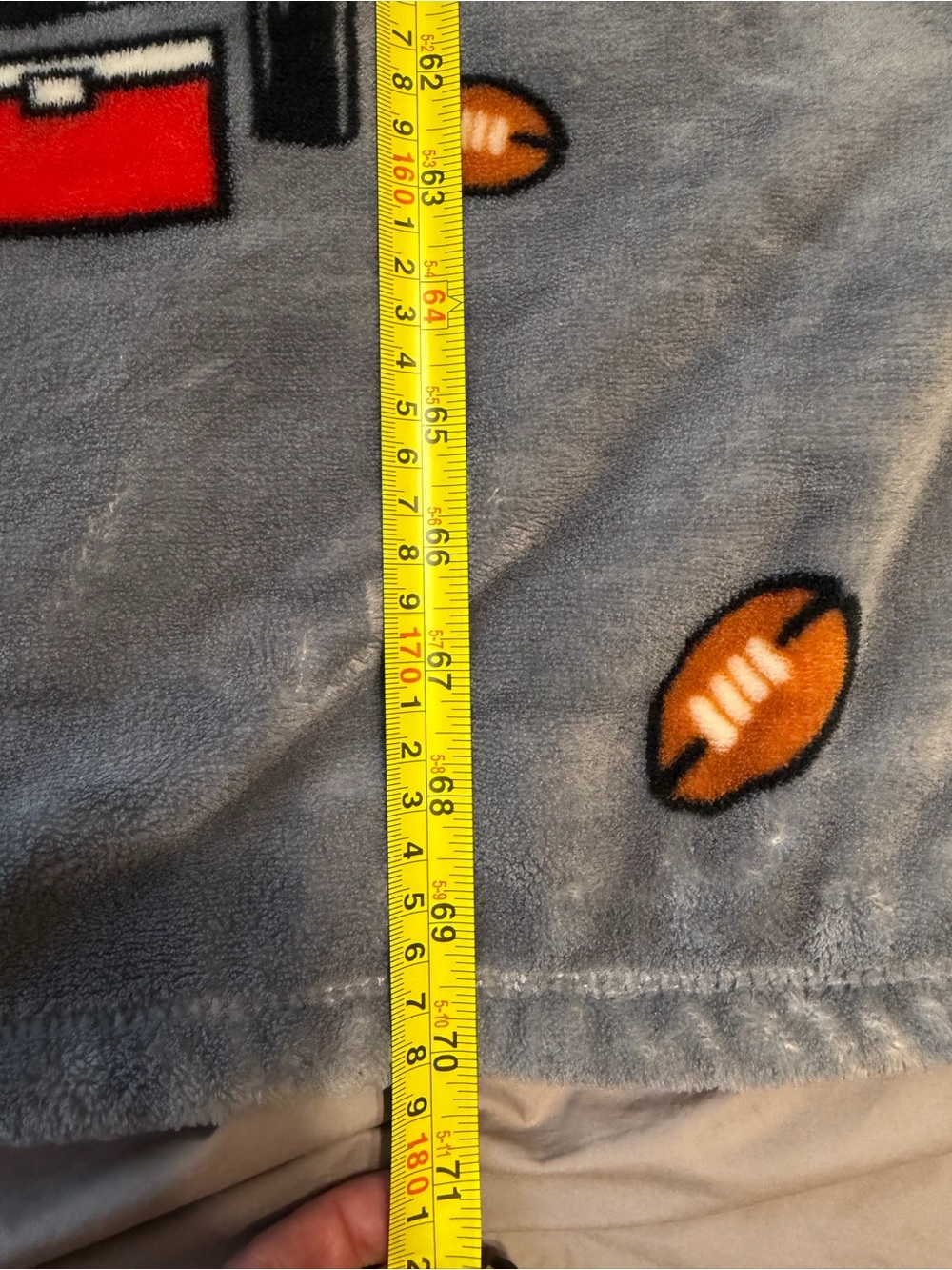 NWOT Life Is Good Plush Throw Blanket Jake Rocket Football Tailgate Party Fall - Picture 5 of 9